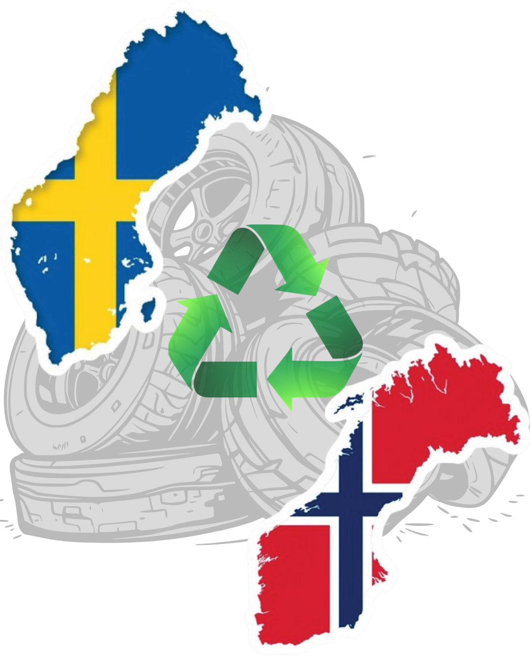 Zviedrija un Norvēģija izveido kopuzņēmumu riepu pārstrādes attīstībai.